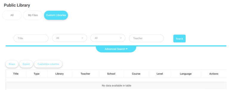 Custom Libraries – | User Manuals